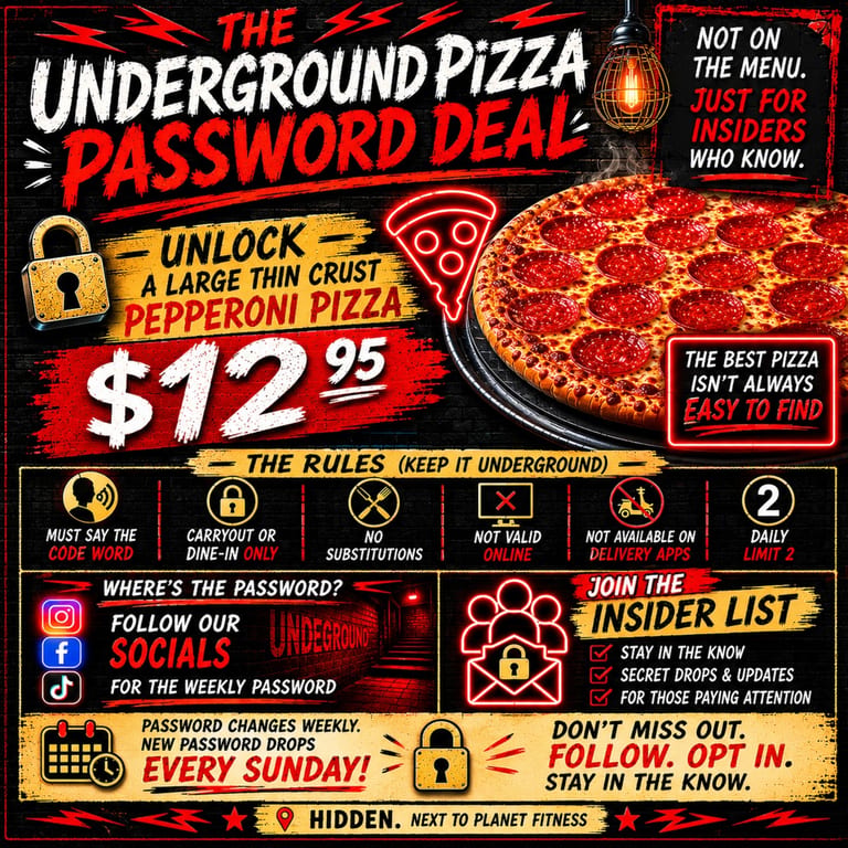 The Underground Password Deal
