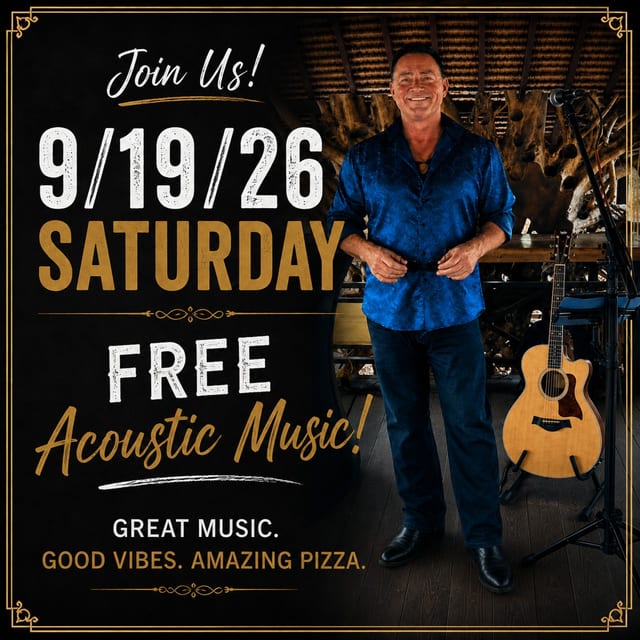 🎶 FREE Live Acoustic Music Night Returns to The Underground Pizza Saturday, September 19th🍕